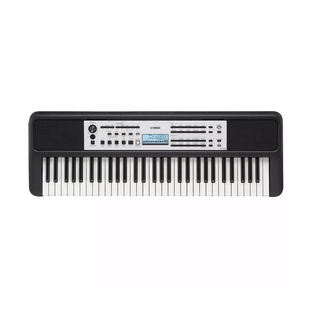 Yamaha YPT-380 61-Key Portable Keyboard Bundle with Stand, Bench, Pedal, and Headphones