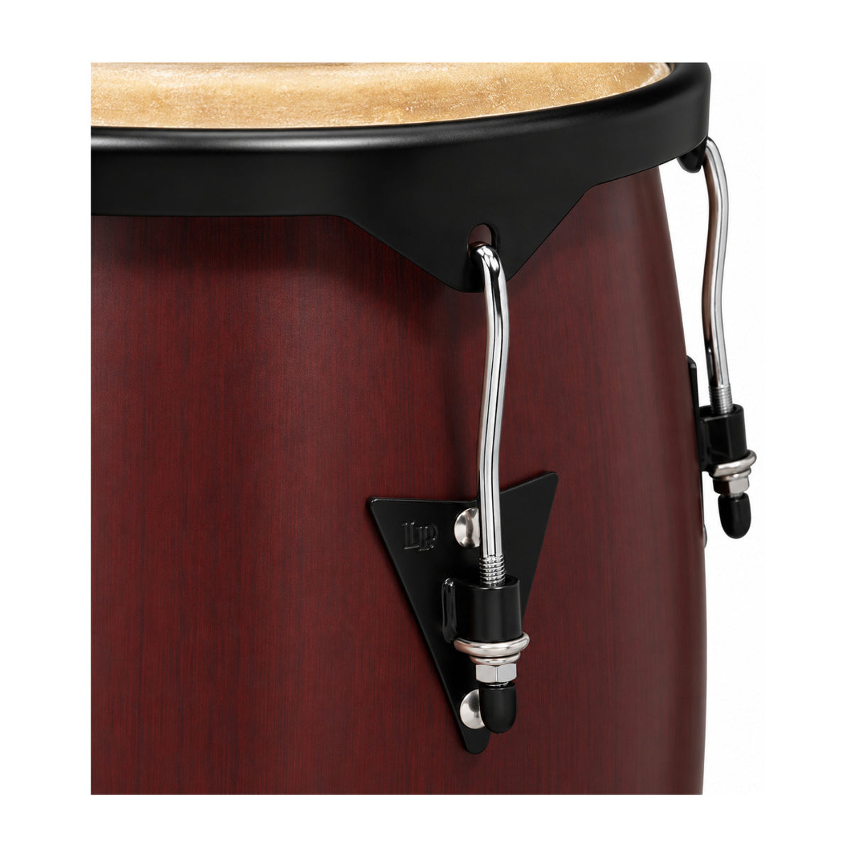Latin Percussion City Series LP646NYDW2 10-inch and 11-inch Congas Set with Double Stand (Dark Wood)