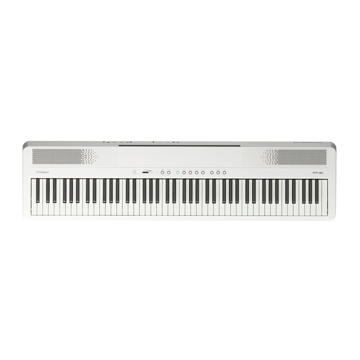 Roland FP-40 88-Key Digital Piano Bundle with Stand, Pedal Unit, Bench and Headphones (White)