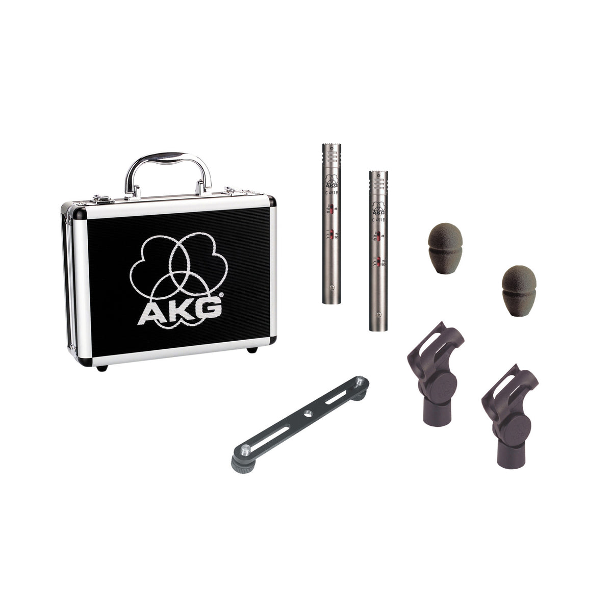 AKG C451 B Matched Pair Small Diaphragm Condenser Microphones