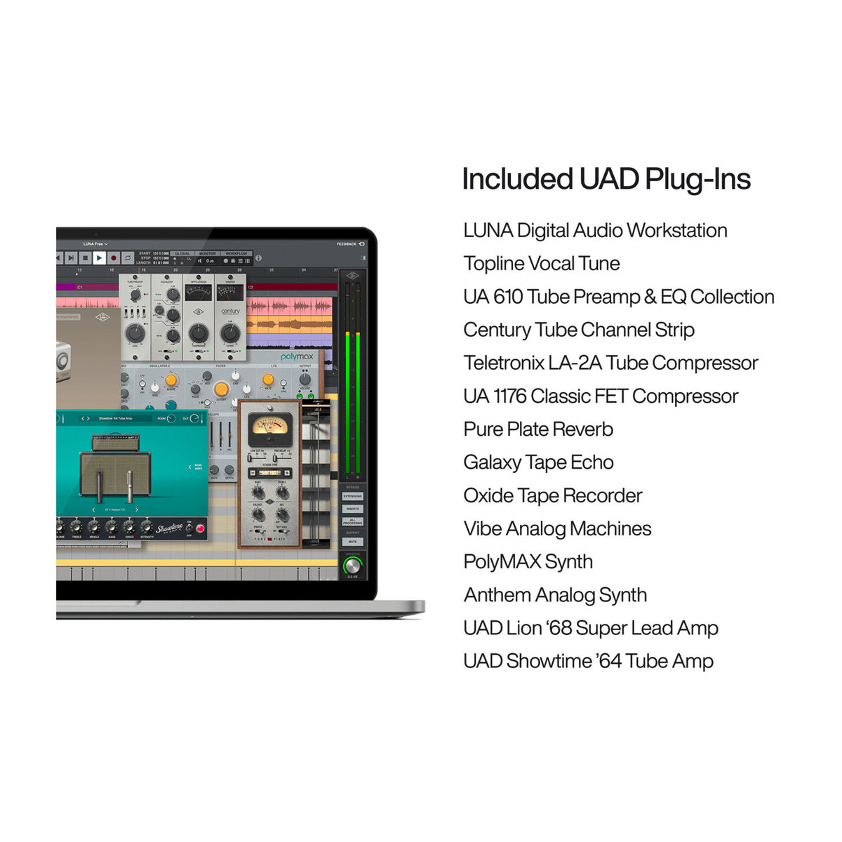 Universal Audio Volt 2 Max 10-In / 4-Out USB Audio Interface with 32-Bit Audio and 60dB Mic Preamps
