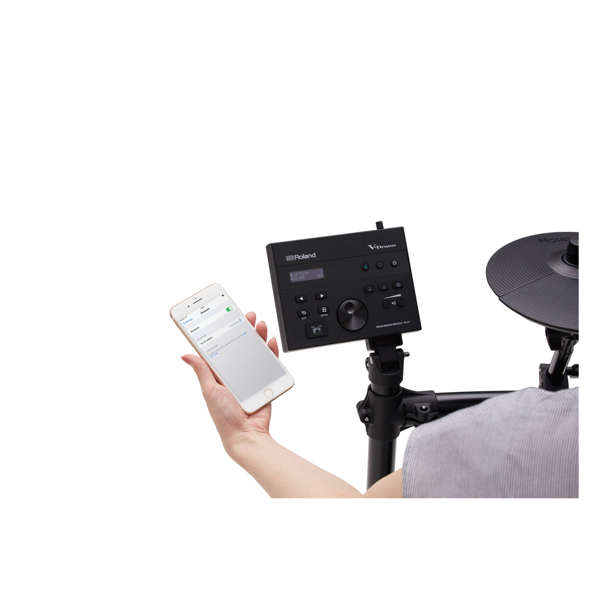 Roland TD-07DMK2 V-Drums 5-Piece Electronic Drum Kit with Compact Pads and TD-07 Sound Module