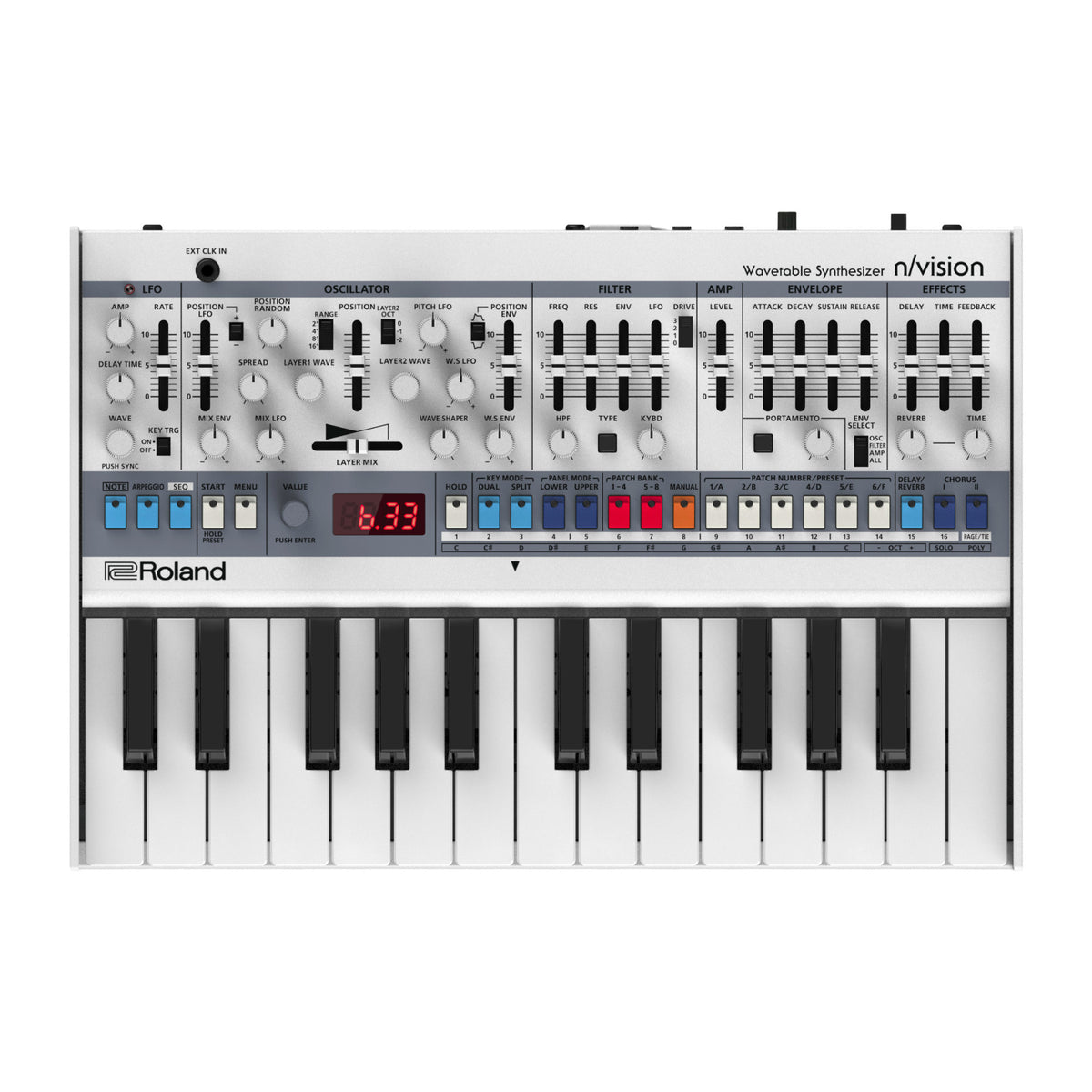 Roland n/vision Boutique Wavetable Synthesizer with K-25m Keyboard Dock and Built-in Speakers