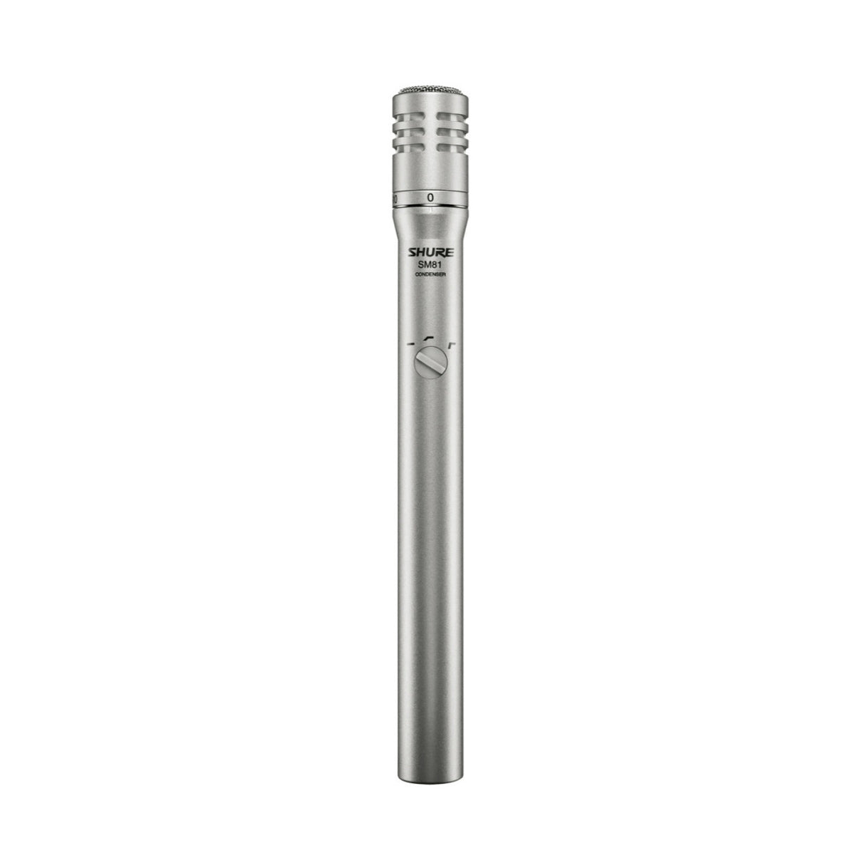 Shure SM81-LC Cardioid Condenser Instrument Microphone with Foam Windscreen and Rugged Steel Body