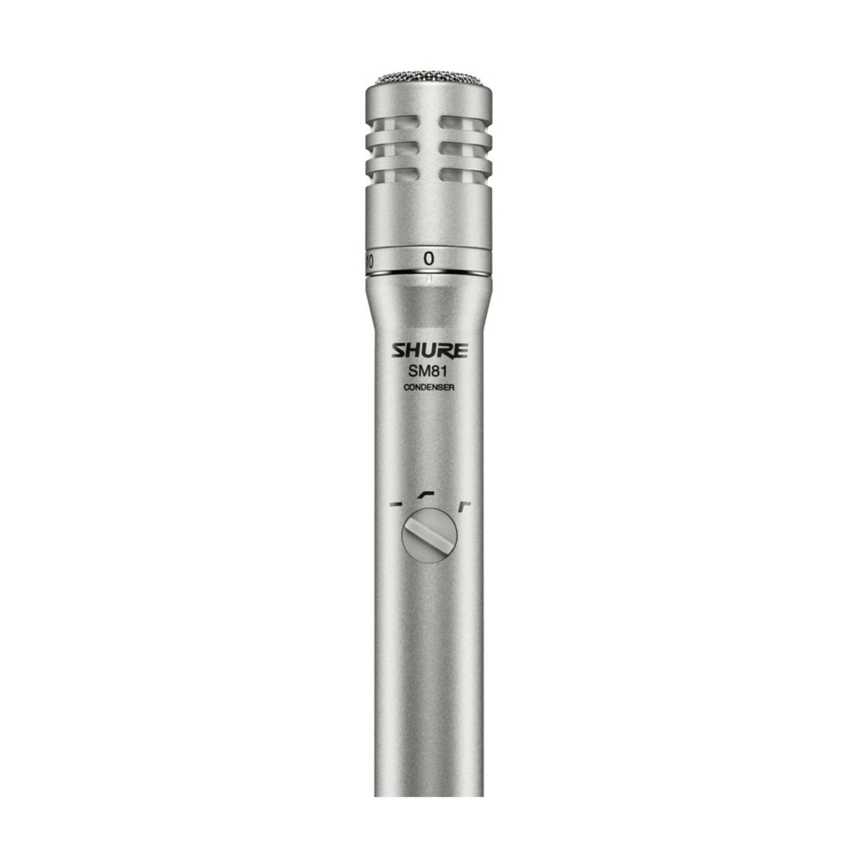 Shure SM81-LC Cardioid Condenser Instrument Microphone with Foam Windscreen and Rugged Steel Body