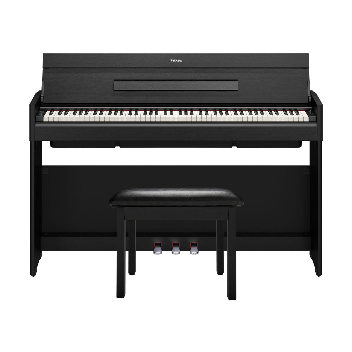 Yamaha Arius YDP-S56B 88-Key GHS Home Digital Piano Bundle with Flip-Top Piano Bench (Black)