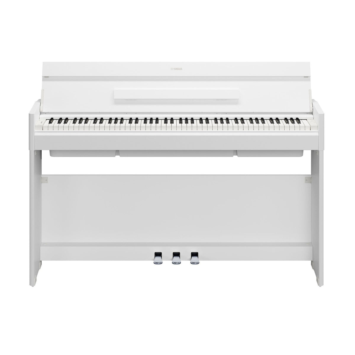 Yamaha Arius YDP-S56WH 88-Key GHS Home Digital Piano Bundle with White Keyboard Bench (White)