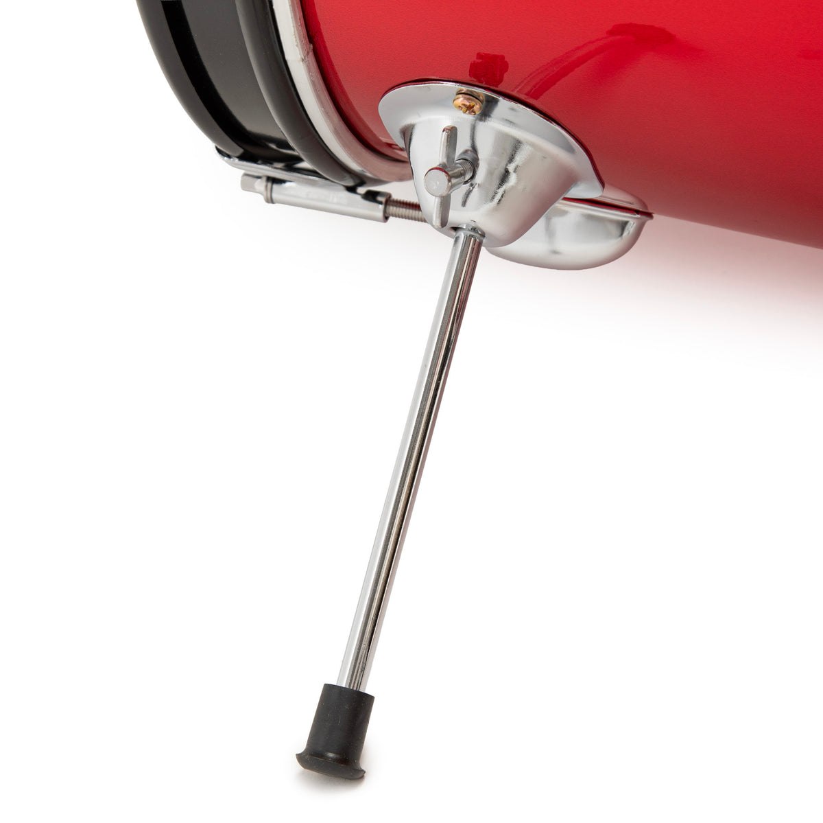 Silber & Co. 3 Piece Junior Drum Set (Red) with Throne and Cymbal