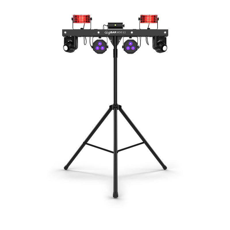 CHAUVET DJ GigBAR Move Lighting System with ILS – 5-in-1 with moving heads UV Laser Wireless Control