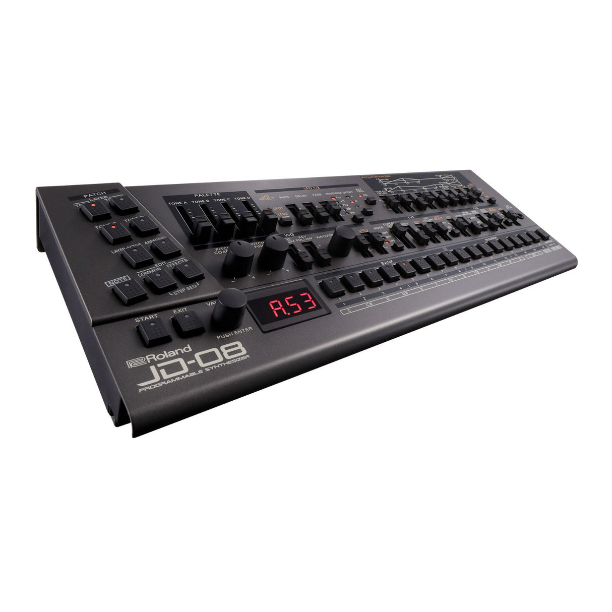 Roland JD-08 Tabletop Sound Module Boutique Synthesizer Bundle with Accessories