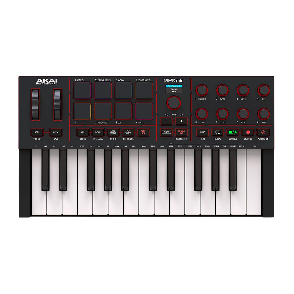 Akai Professional MPK Mini IV 25-Key USB-C MIDI Keyboard Controller (Black)