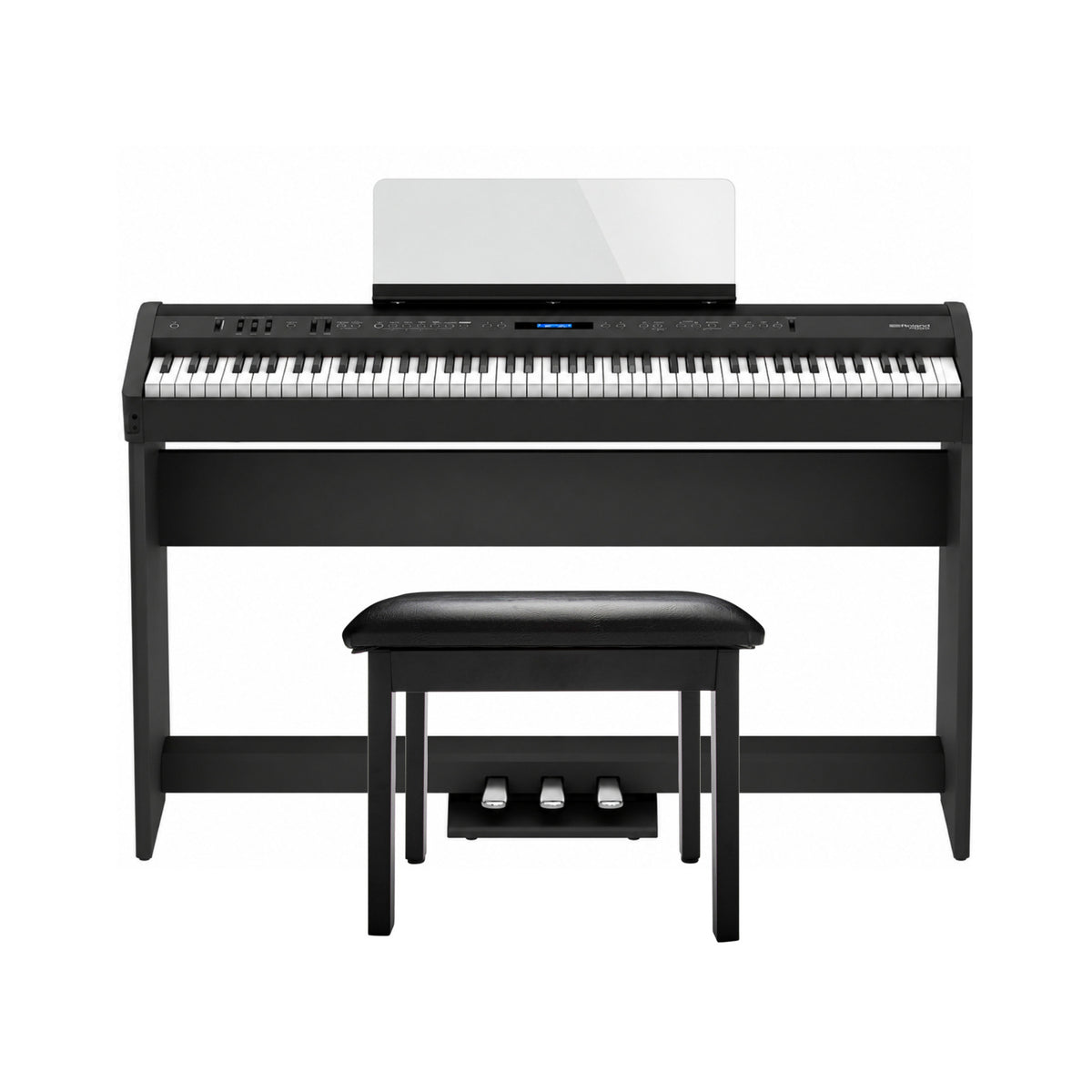 Roland FP-60X 88-Key Digital Piano Bundle with Stand, Pedal and Bench (Black) - 1