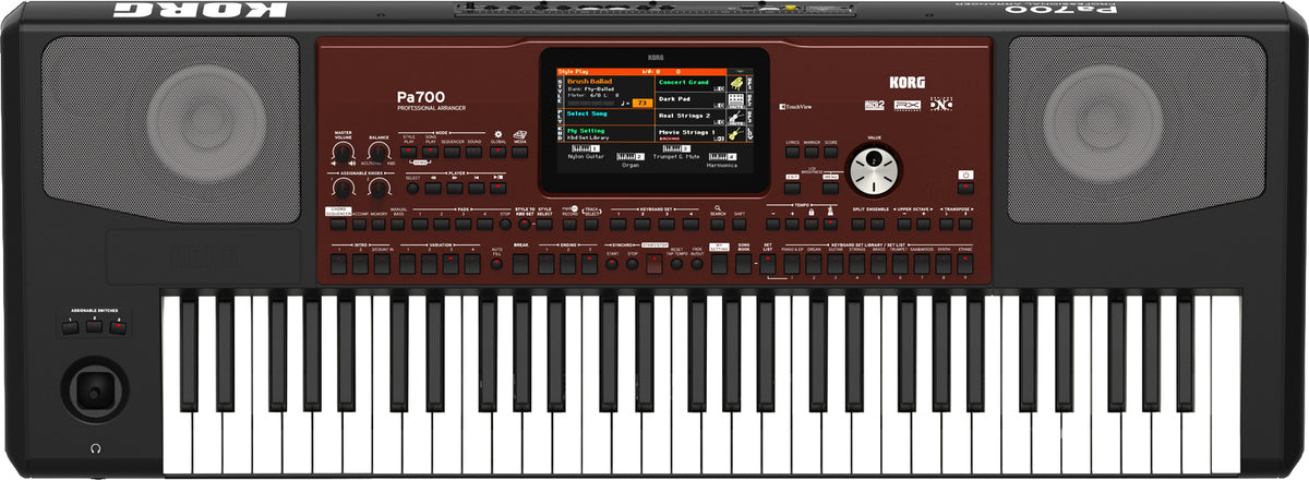 Korg PA700 61-Key Arranger Keyboard with Bench, Stand and Accessory Bundle - 2