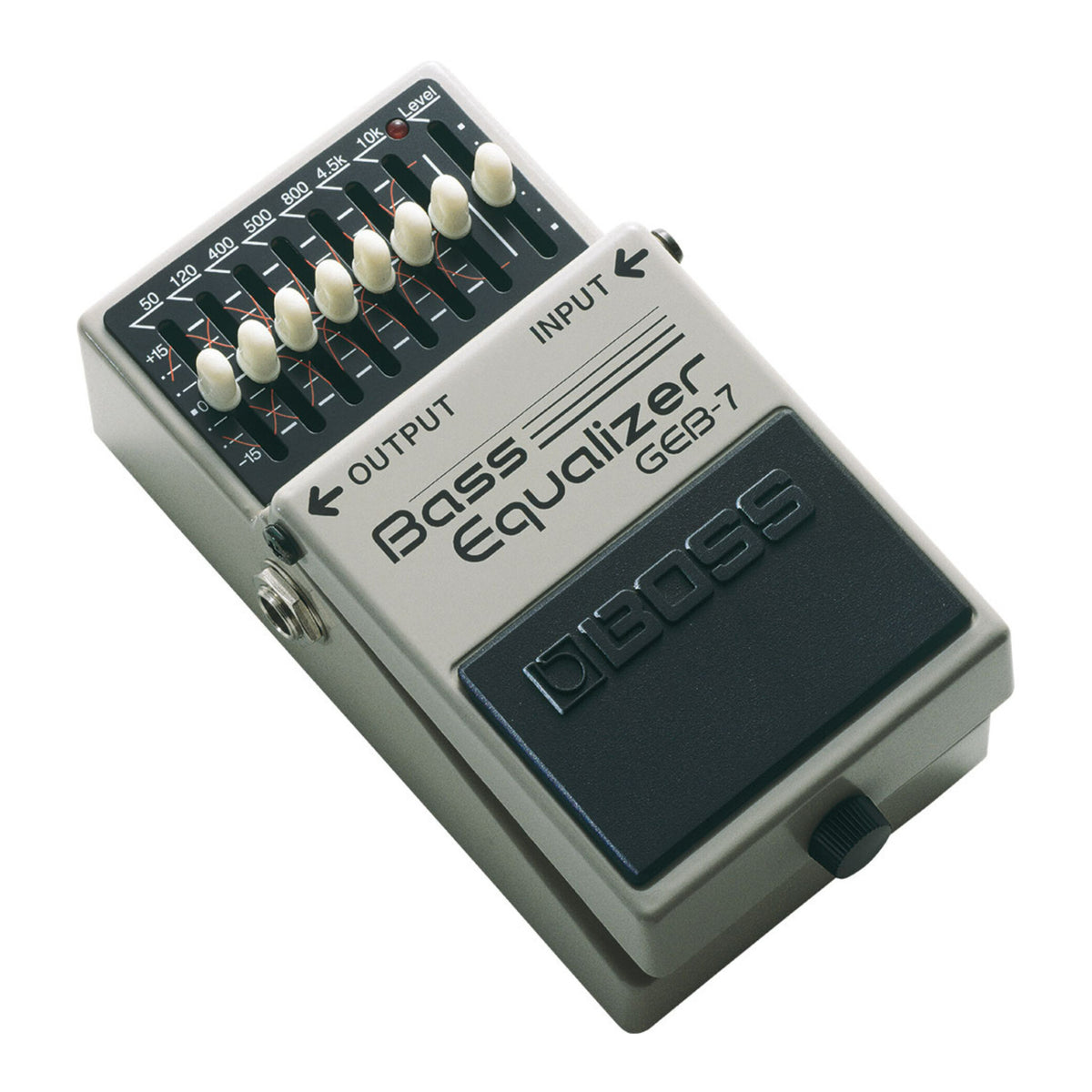 BOSS GEB-7 7-Band 50Hz to 10kHz Frequency Range Equalizer Pedal for Electric Bass Guitars