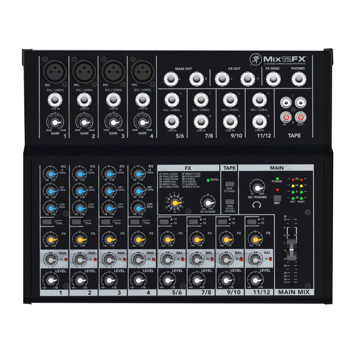 Mackie Mix12FX 12-Channel Compact Effects Mixer