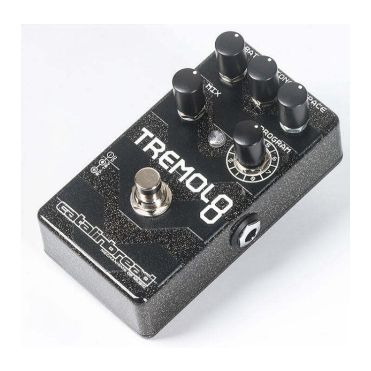 Catalinbread Tremolo 8 Guitar Effects Pedal with 9V DC Center Negative Power Supply (Black)
