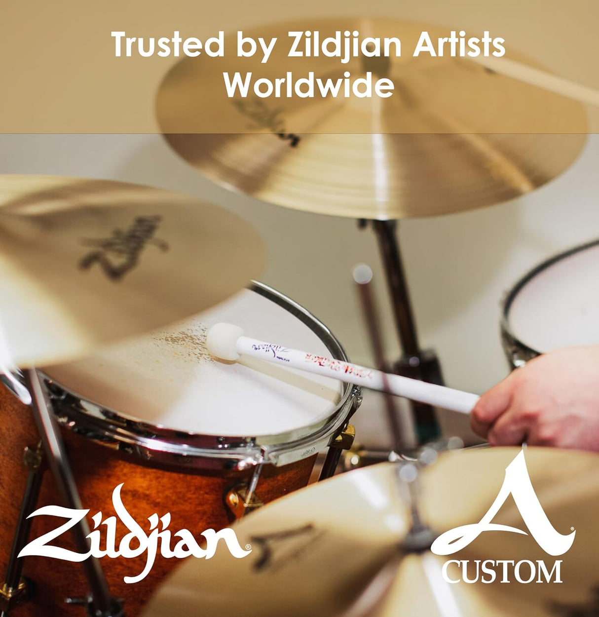 Zildjian A20808 10 Inch A Custom Bright Laser Cut EFX Crash Cymbal