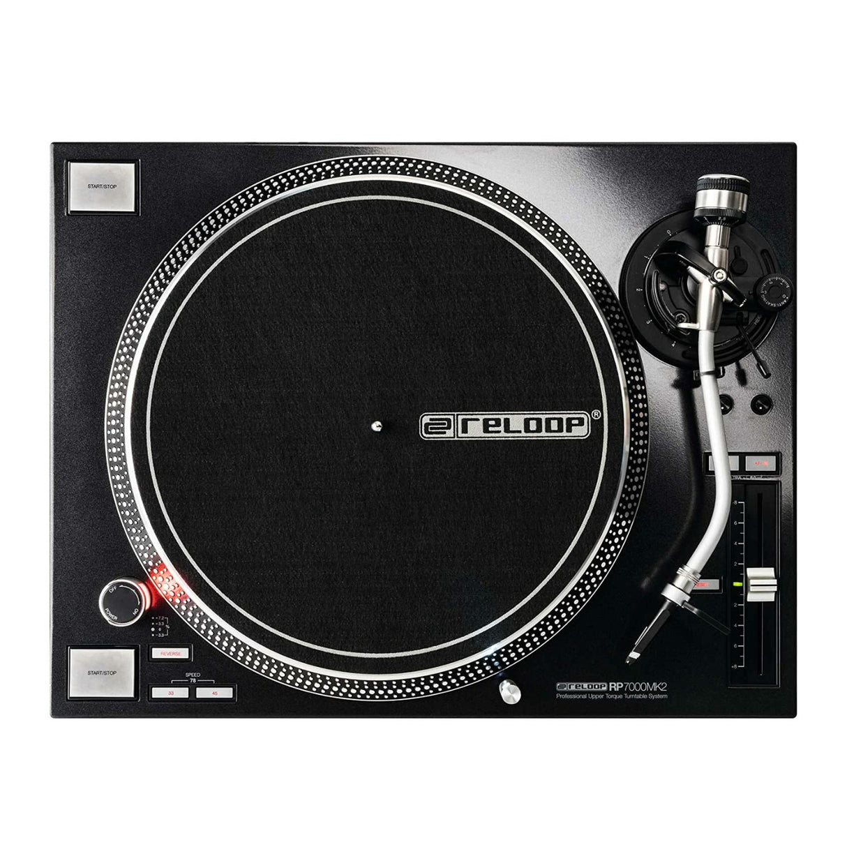 Reloop RP-7000 MK2 Direct Drive High Torque Turntable with Amplifier System - 3