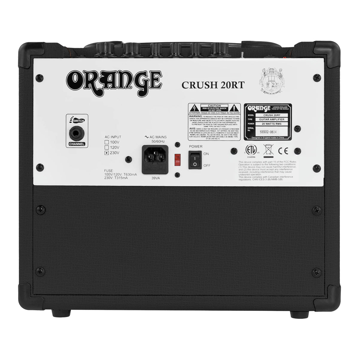 Orange Amps 20 Watt CRUSH 20 RT (Black)