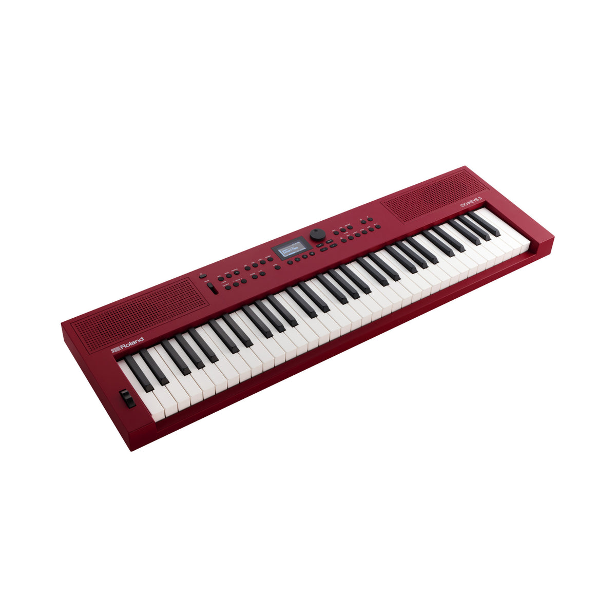 Roland GO:KEYS 3 Dark Red Keyboard with Stand, Bench, Pedal, and Headphones - 4
