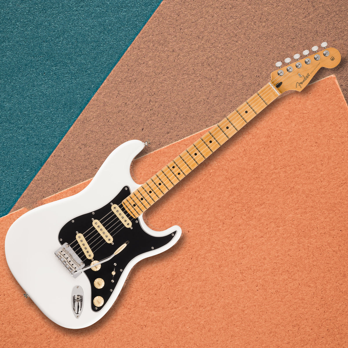 Fender Player II Stratocaster 6-String Electric Guitar with Maple Fingerboard (Polar White)