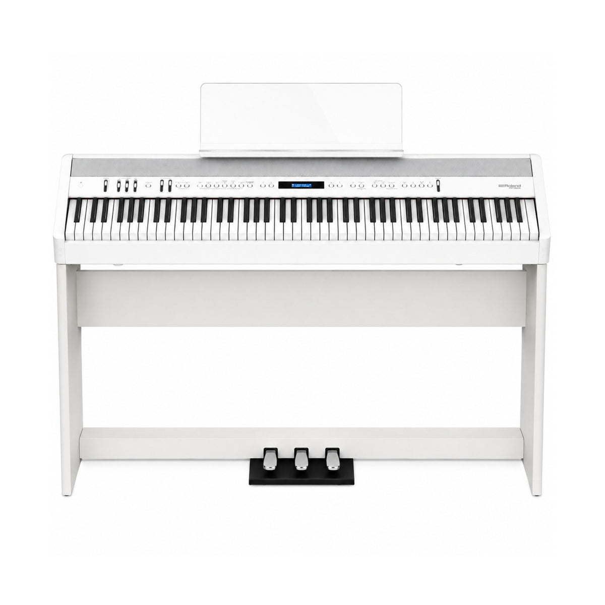 Roland FP-60X 88-Key Digital Piano Bundle with Stand and 3-Pedal Unit (White) - 1