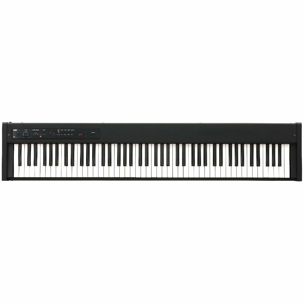 Korg D1 88-Key Digital Piano with Adjustable Stand, Bench, Cables Bundle - 6