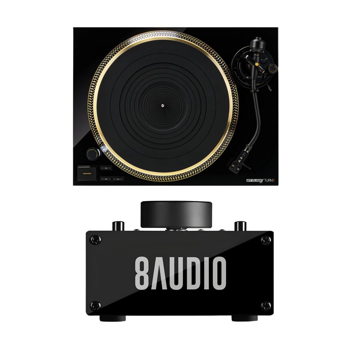 Reloop Turn 5 Direct Drive HiFi Turntable with Desktop Amplifier System - 1
