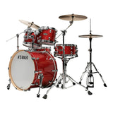 TAMA Starclassic Walnut/Birch 4-Piece Shell Pack w/ 22-Inch Bass Drum (Garnet Red Sparkle, Carton A) - 2