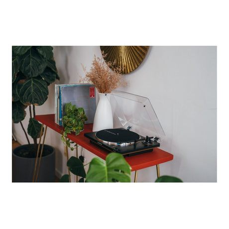 Audio-Technica AT-LP70X-BG Belt-Drive Turntable (Black/Bronze) with Amplifier System and Speakers - 8