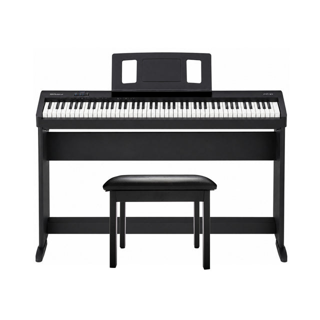 Roland FP-10 88-Key Entry-Level Digital Keyboard with Stand and Bench (Black) - 1