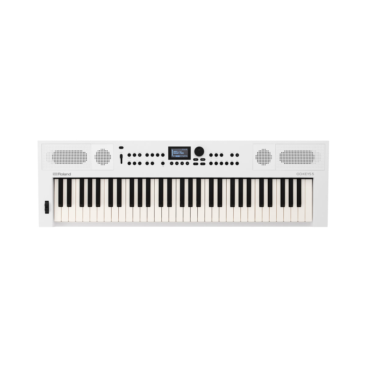 Roland GO:KEYS 5 White Keyboard with Stand, Bench, Pedal, and Headphones - 2