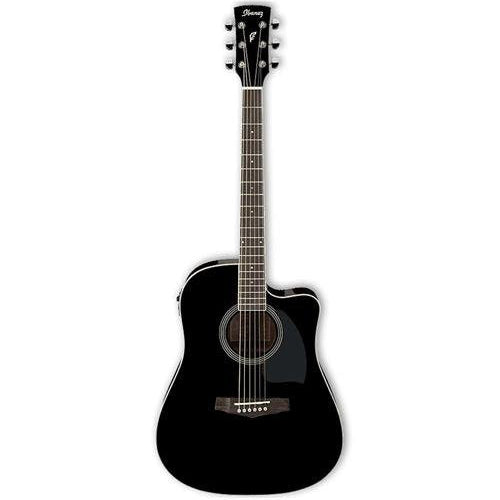 Ibanez PF15ECE PF Dreadnought Cutaway Acoustic-Electric Cutaway Guitar (Black)
