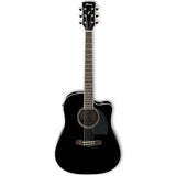 Ibanez PF15ECE PF Dreadnought Cutaway Acoustic-Electric Cutaway Guitar (Black)