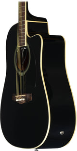 Ibanez PF15ECE PF Dreadnought Cutaway Acoustic-Electric Cutaway Guitar (Black)