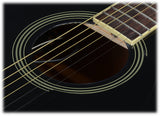 Ibanez PF15ECE PF Dreadnought Cutaway Acoustic-Electric Cutaway Guitar (Black)