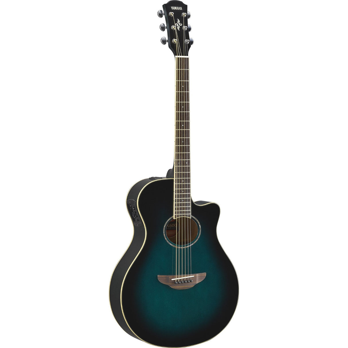 Yamaha APX600OBB Thinline Acoustic-Electric Guitar (Oriental Blue Burst)