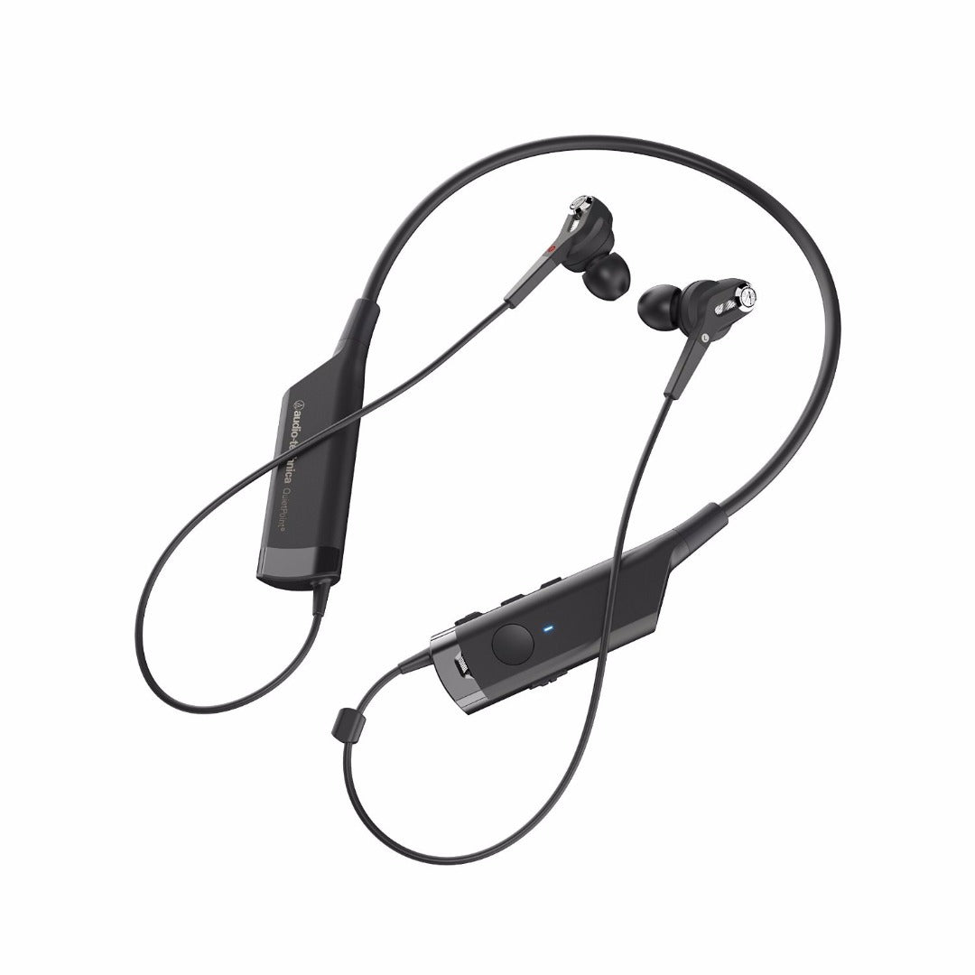 Audio-Technica Quiet Point Active Noise- Cancelling Wireless In-Ear Headphones