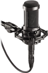 Audio Technica AT2035 Studio Condenser Microphone with Pop  Filter and Accessory Bundle