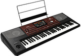 Korg 61-Key Arranger Keyboard with X-Style Bench and Double X Stand Bundle