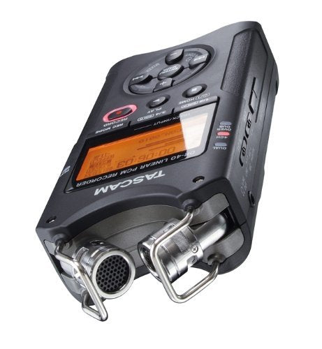 Tascam DR-40 Handheld 4-Track Recorder with Boom Arm/Adapter and 32GB microSD