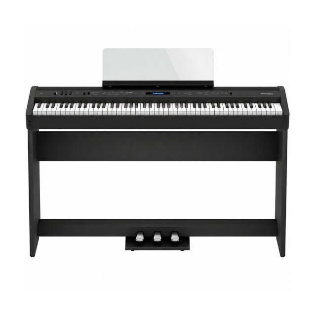 Roland FP-60X 88-Key Digital Piano Bundle with Stand and 3-Pedal Unit (Black) - 1