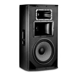 JBL SRX835P Portable 15" 3-Way Self-Powered Speaker with Speaker Stand, Two XLR Microphone Cables