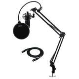 Audio-Technica AT2020 Microphone with Filter, Boom Arm, Cable and Shock Mount