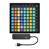 Novation MK3 Launchpad Mini Grid Controller for Ableton Live with 4 Port USB HUB
