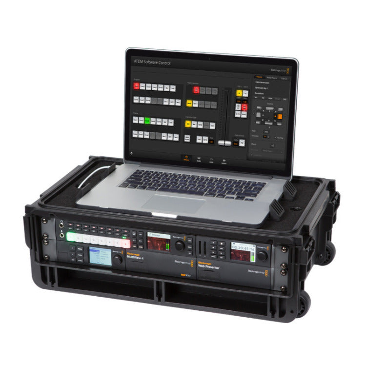 SKB Injection Molded 2U Studio Flyer Rack Case