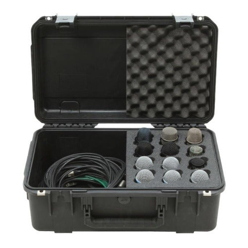 SKB Music iSeries Waterproof 12-Mic Case with Storage Compartment