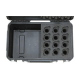 SKB Music iSeries Waterproof 12-Mic Case with Storage Compartment
