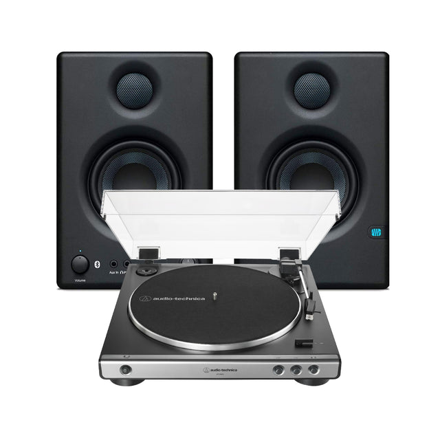 Audio-Technica AT-LP60X Stereo Turntable with PreSonus Eris Monitor Speakers - 1