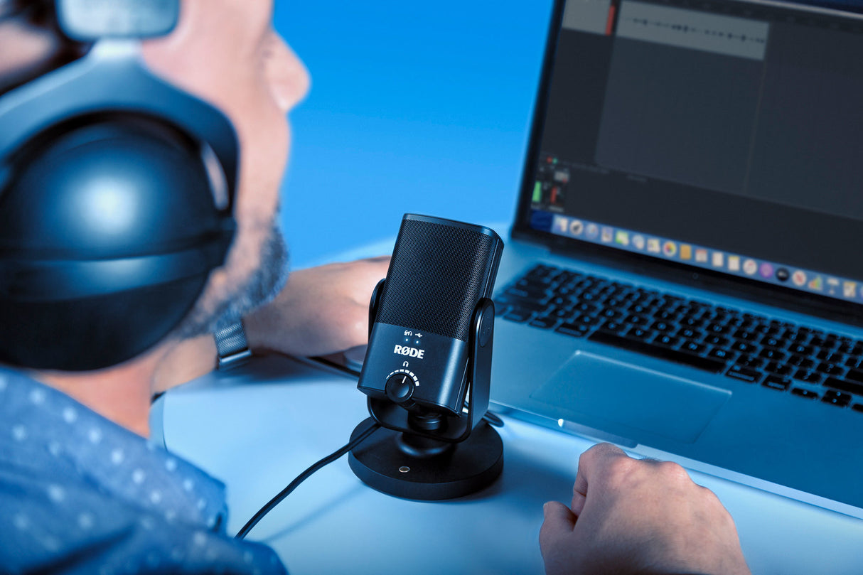 Rode NTUSB-MINI USB Microphone with Detachable Stand, Pop Filter & Headphone Amp